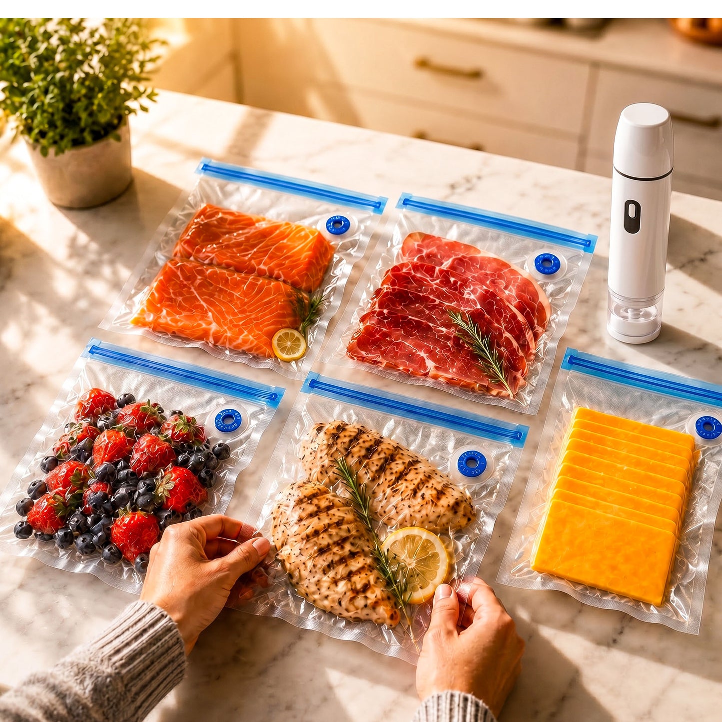 WellPreserve Cordless Vacuum Sealer Kit