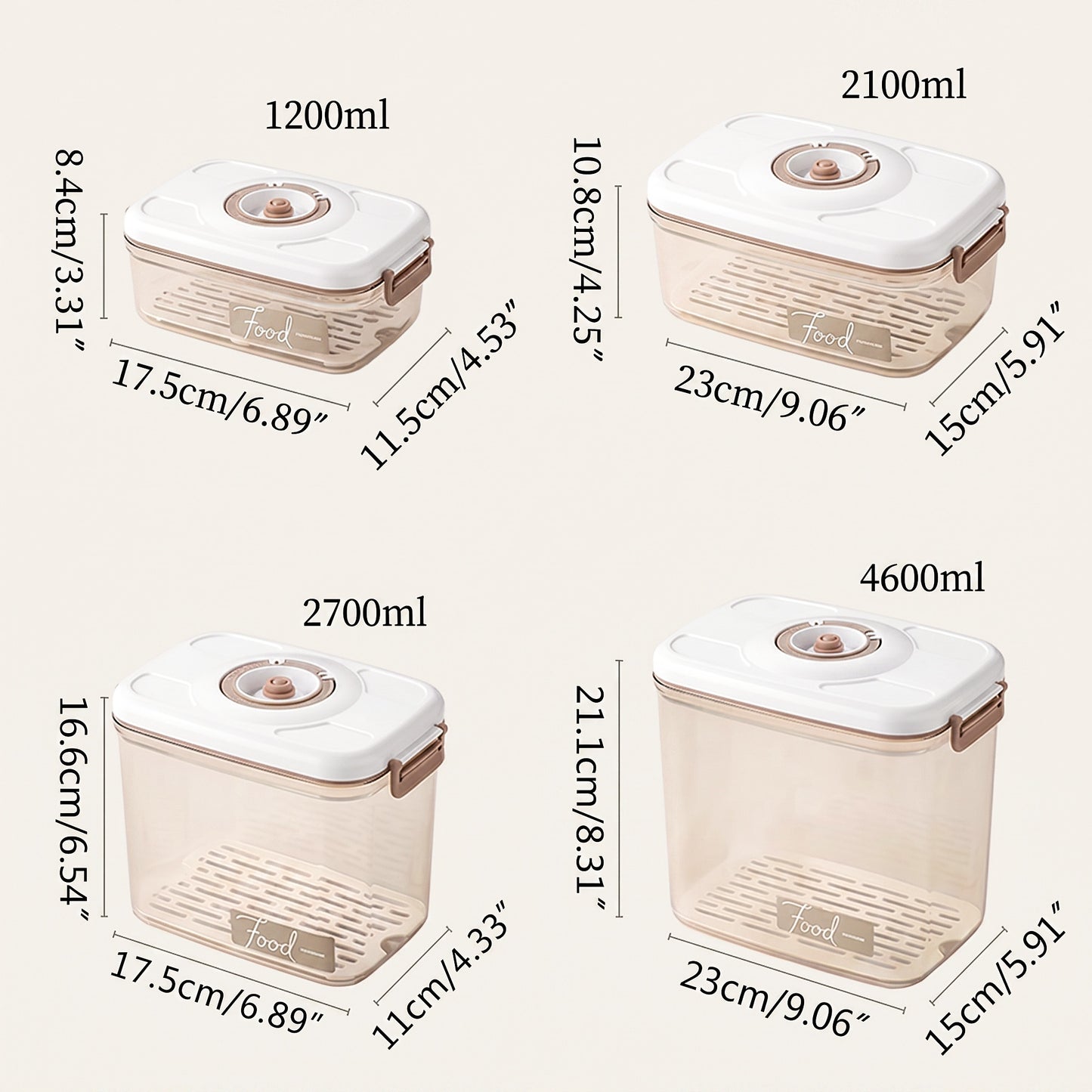 VacuSeal Vacuum Storage Containers