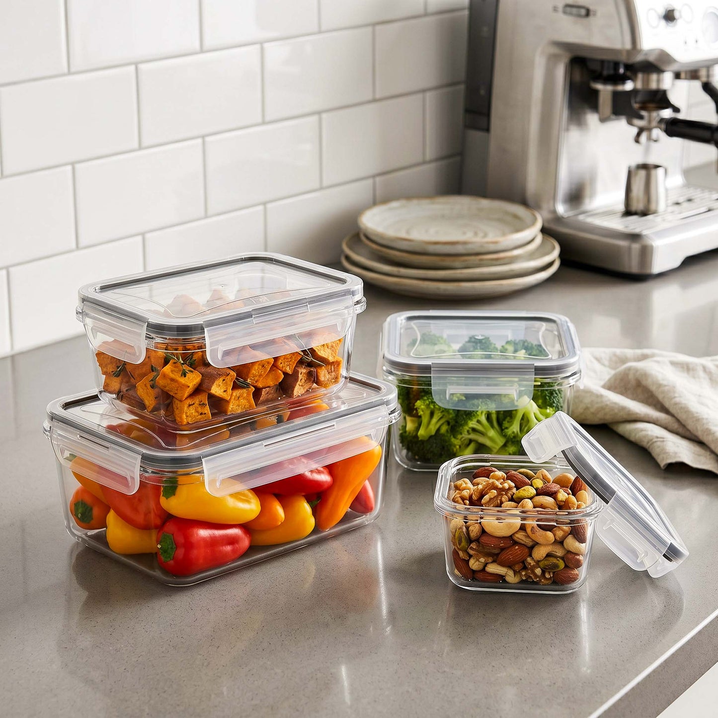 StackWell Airtight Food Containers - Set of 4