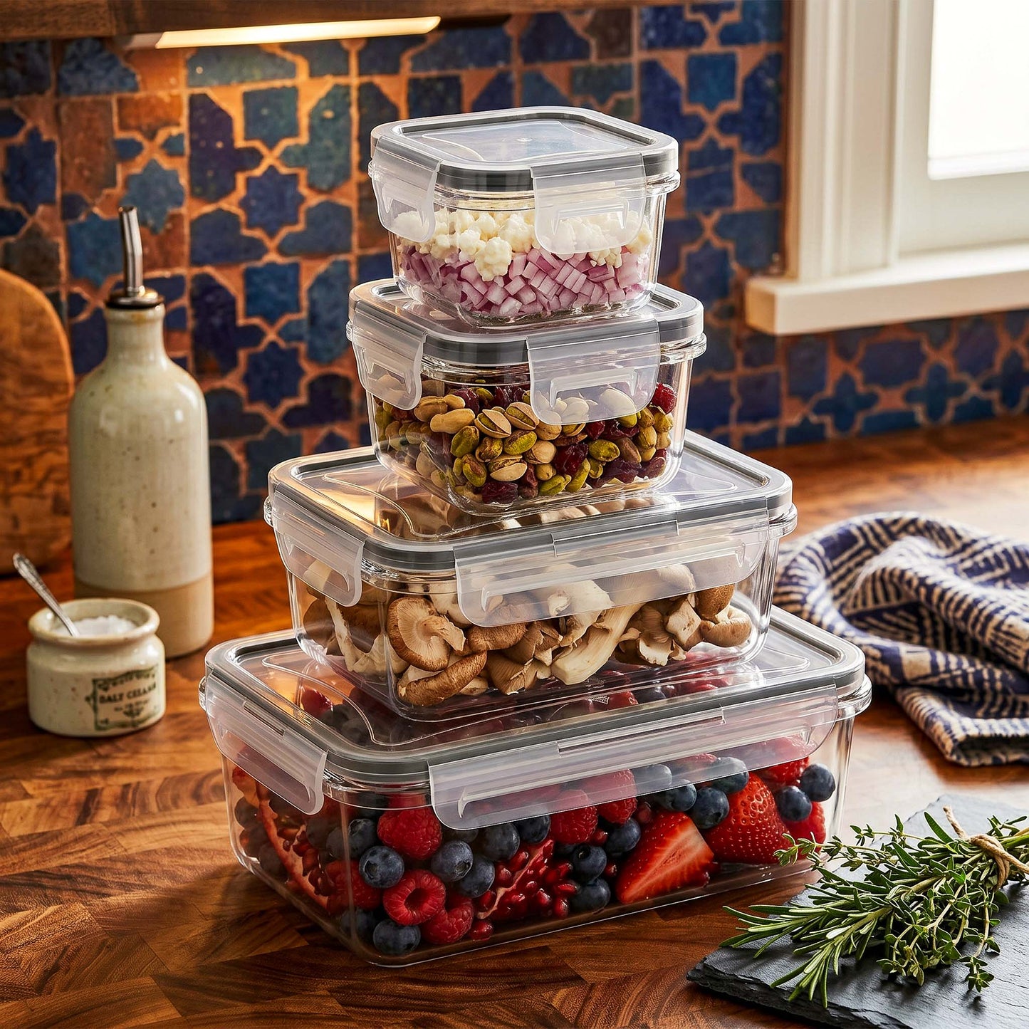 StackWell Airtight Food Containers - Set of 4